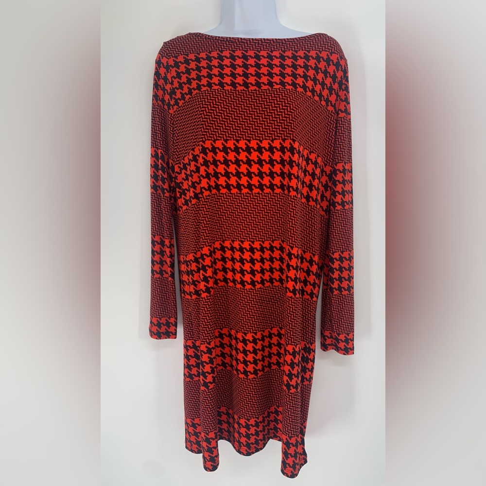 Michael Kors Dress Career Red and Black print new nwt Large L